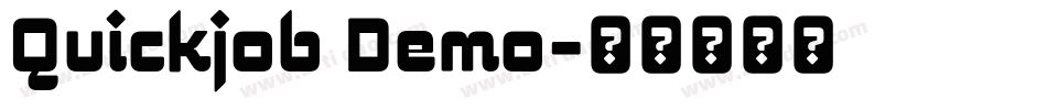 Quickjob Demo字体转换